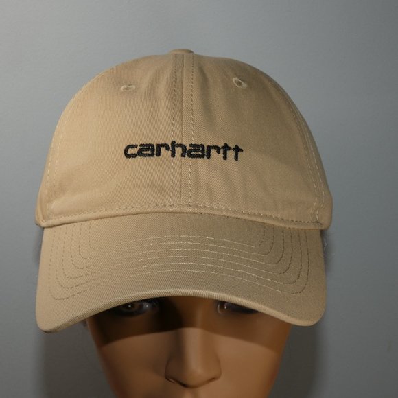 Carhartt Adjustable Baseball Hat Cap -Khaki - Picture 11 of 11